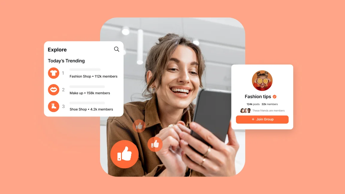 Create and integrate an online app community